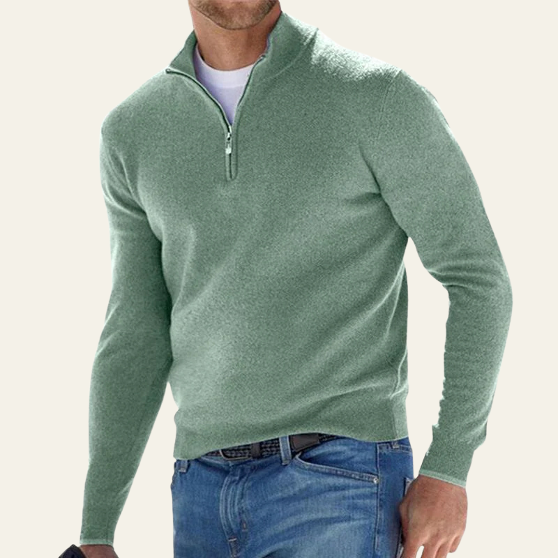 Men’s Quarter Zip Sweater | Long Sleeve, Layering