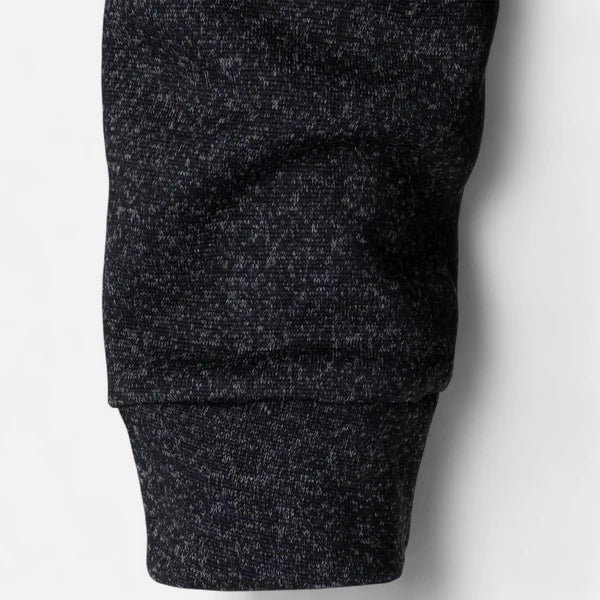 Men’s Quarter-Zip Sweater | Knit with Suede Trim