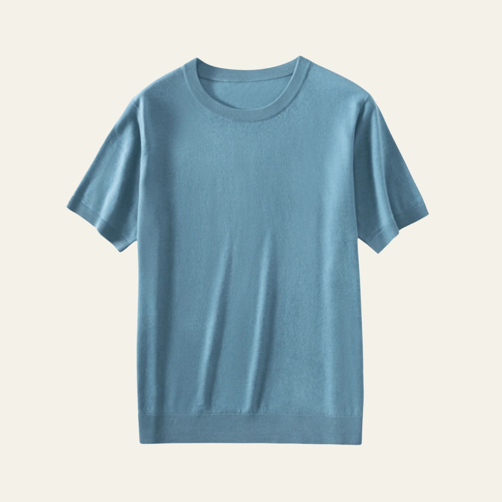 Men’s Wool Knit T-Shirt | Short Sleeve