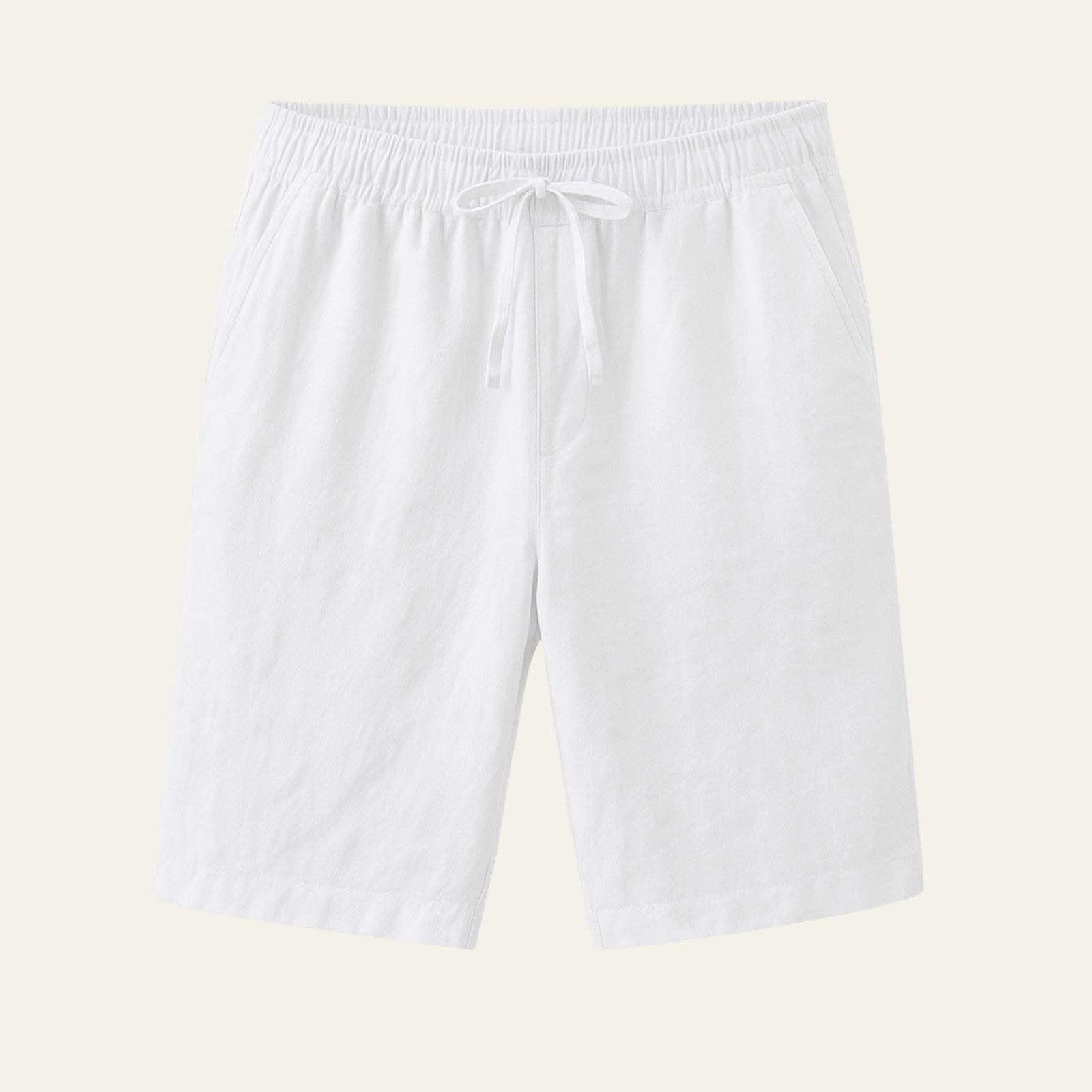 Men’s Linen Blend Shorts | Straight Wide Fit