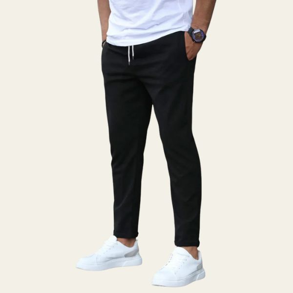 Men’s Slim Fit Stretch Trousers | Cotton