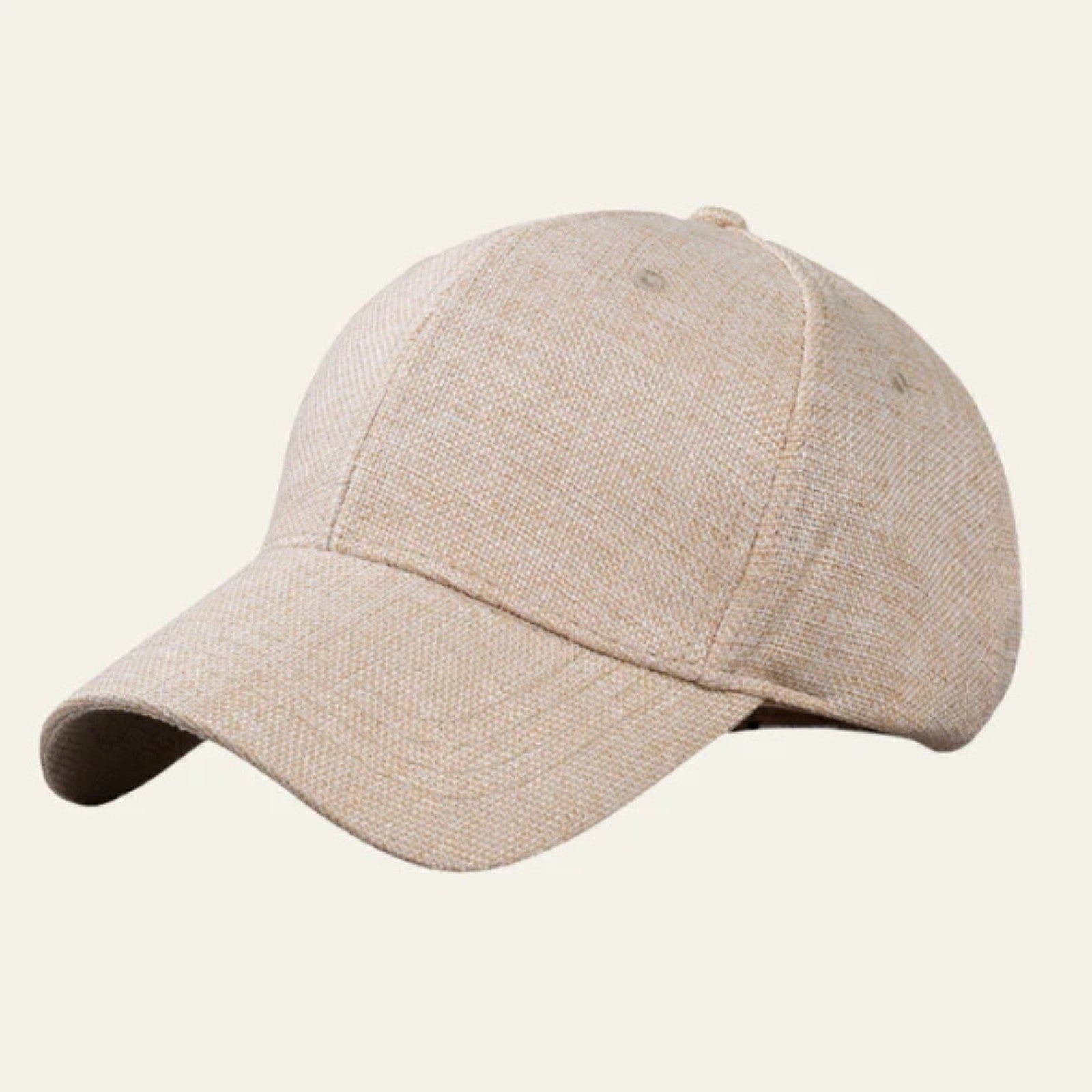 Men’s Linen Blend Baseball Cap | Lightweight Casual Fit Hat