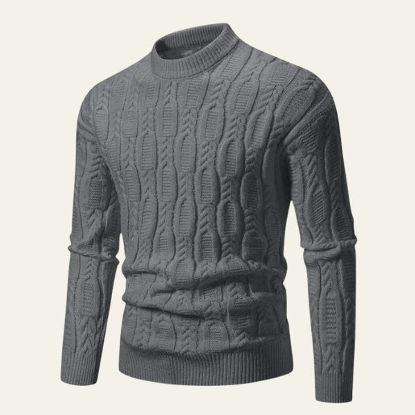 Men’s Cable Knit Crewneck Sweater