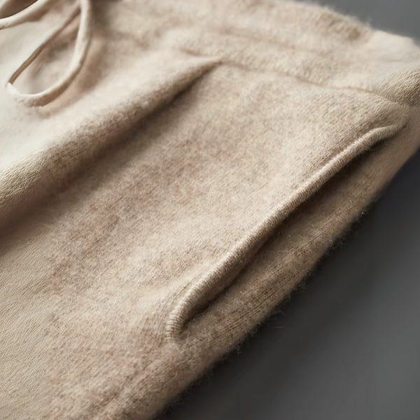 Men’s Cashmere Drawstring Leisure Pants | Relaxed Fit