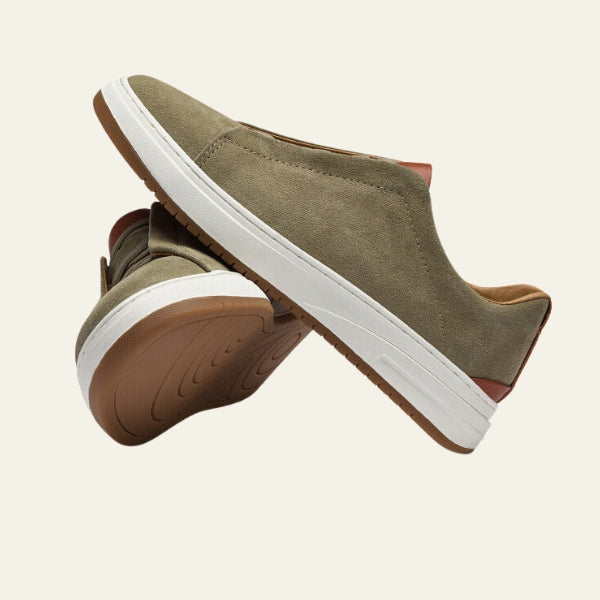 Men’s Slip-On Sneakers | Elastic Panel Low-Top Casual Shoes