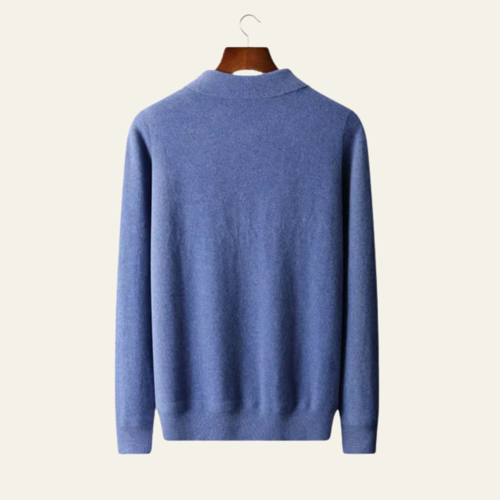Men’s Merino Wool Quarter Zip Polo | Long Sleeve, Layering