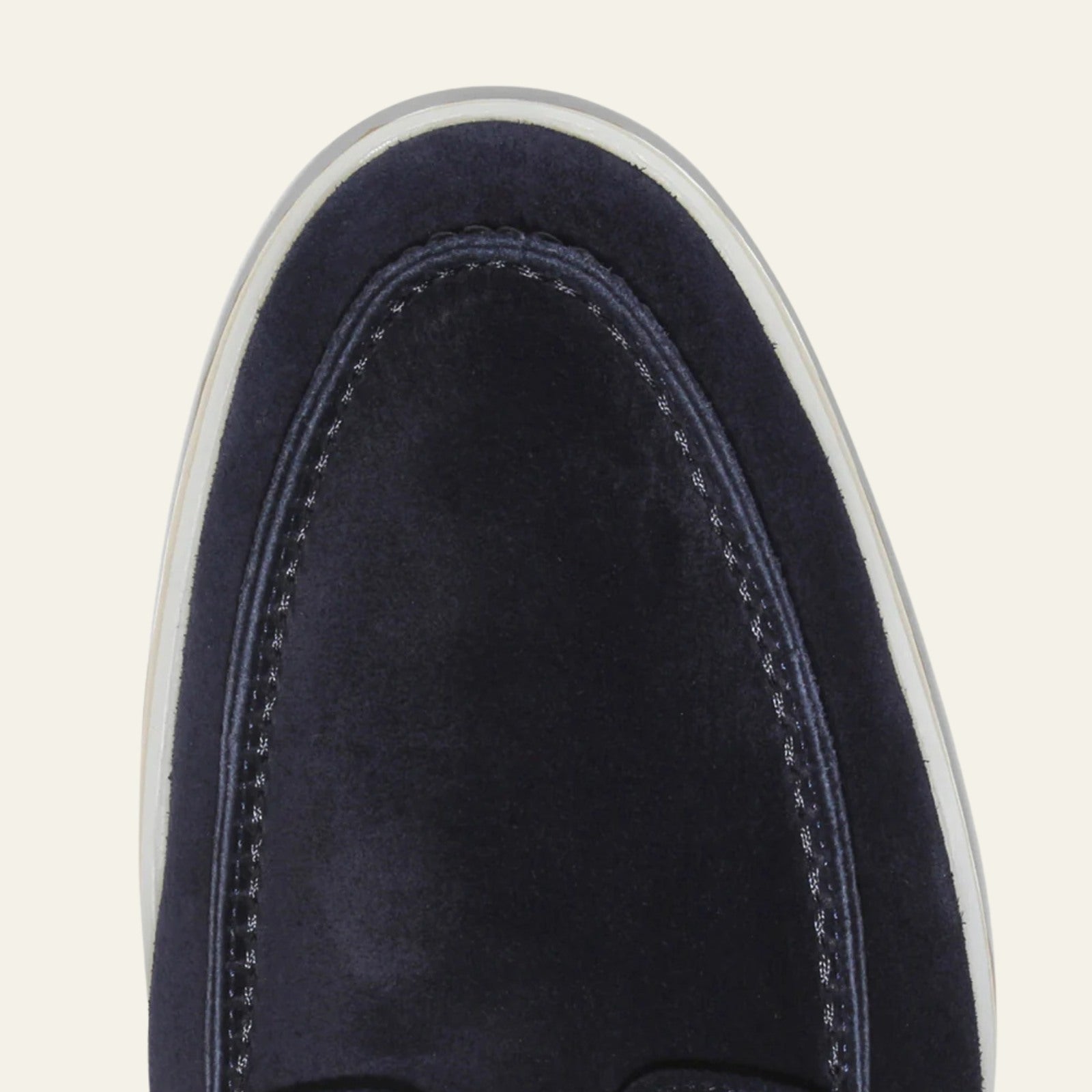 Men’s Boat Loafers | Navy Vegan Suede Slip-On Shoes