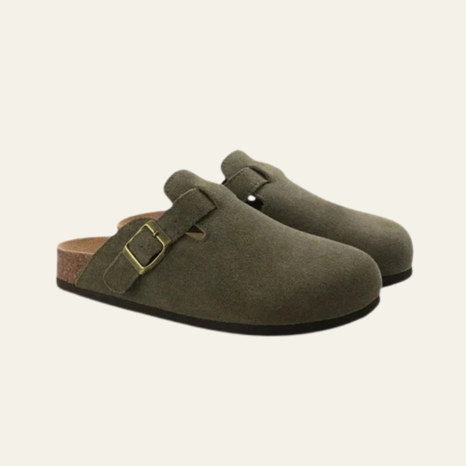 Men’s Slip-On Clogs | Vegan Suede Upper Ankle Shoes