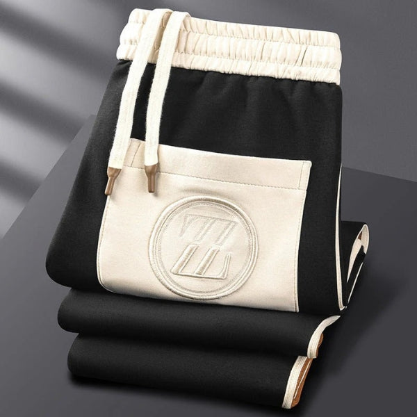 Men’s Two-Piece Tracksuit | Knit Fabric, Contrast Stripes