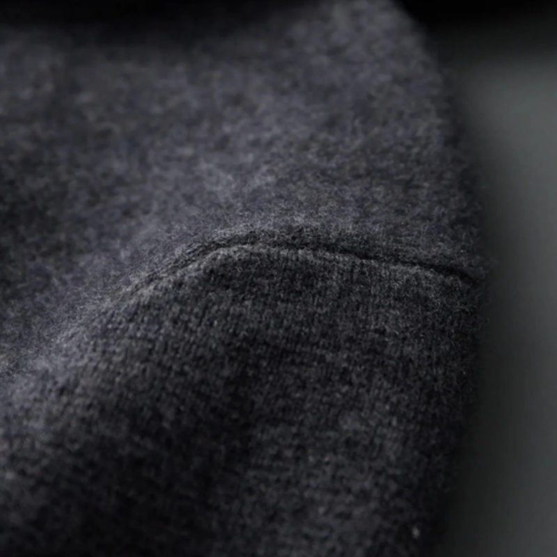 Men’s Hooded Zip Sweater | Wool Blend