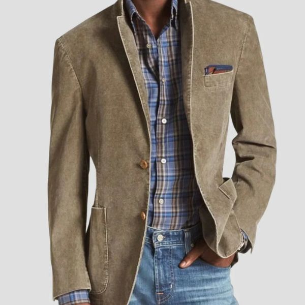 Men’s Casual Cotton Blazer – Relaxed Fit
