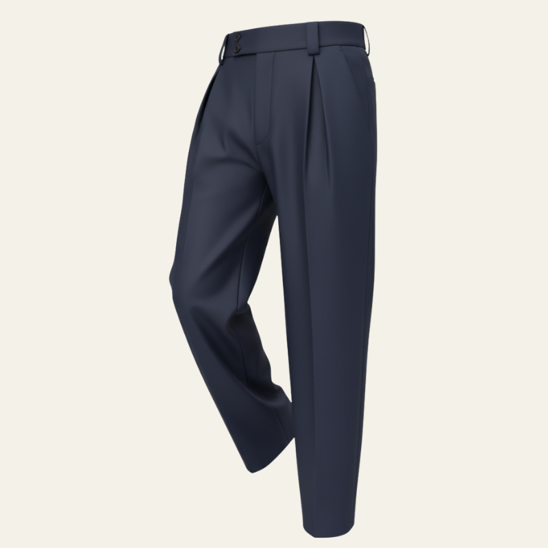 Men’s Pleated Trousers | Relaxed Fit Tailored Pants