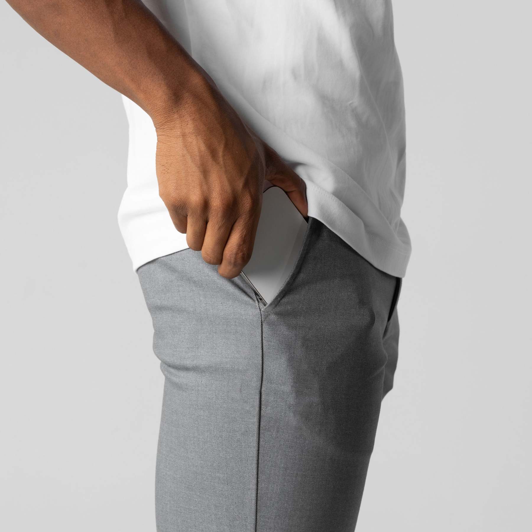 Men’s Slim Fit Stretch Pants | Tapered Leg Tailored Trousers