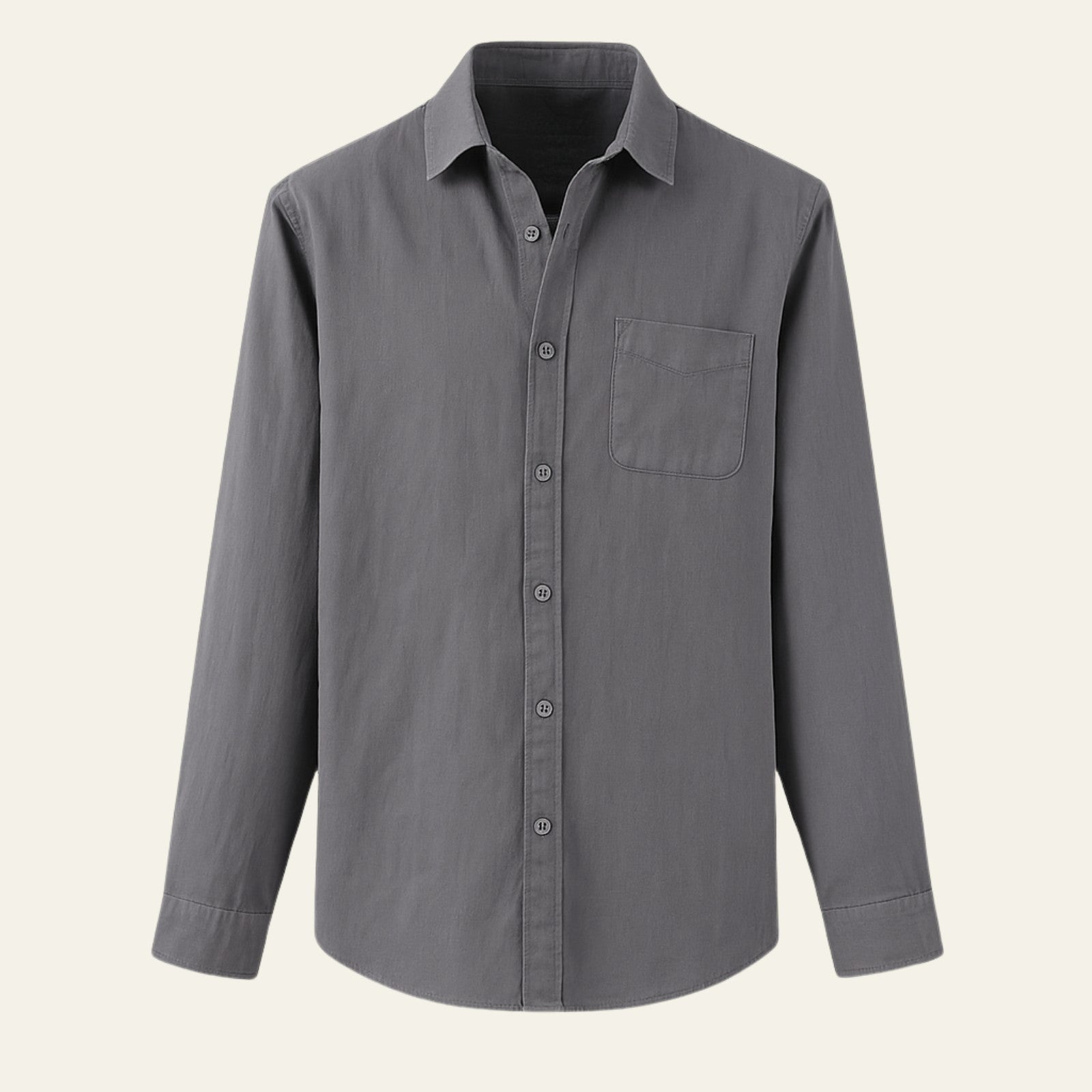 Men’s Linen Blend Shirt | Long Sleeve