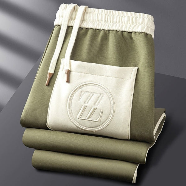 Men’s Two-Piece Tracksuit | Knit Fabric, Contrast Stripes