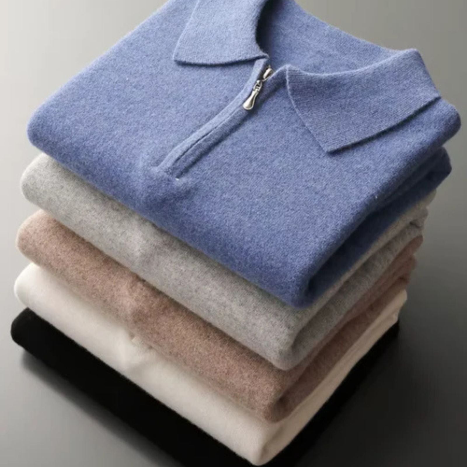 Men’s Merino Wool Quarter Zip Polo | Long Sleeve, Layering