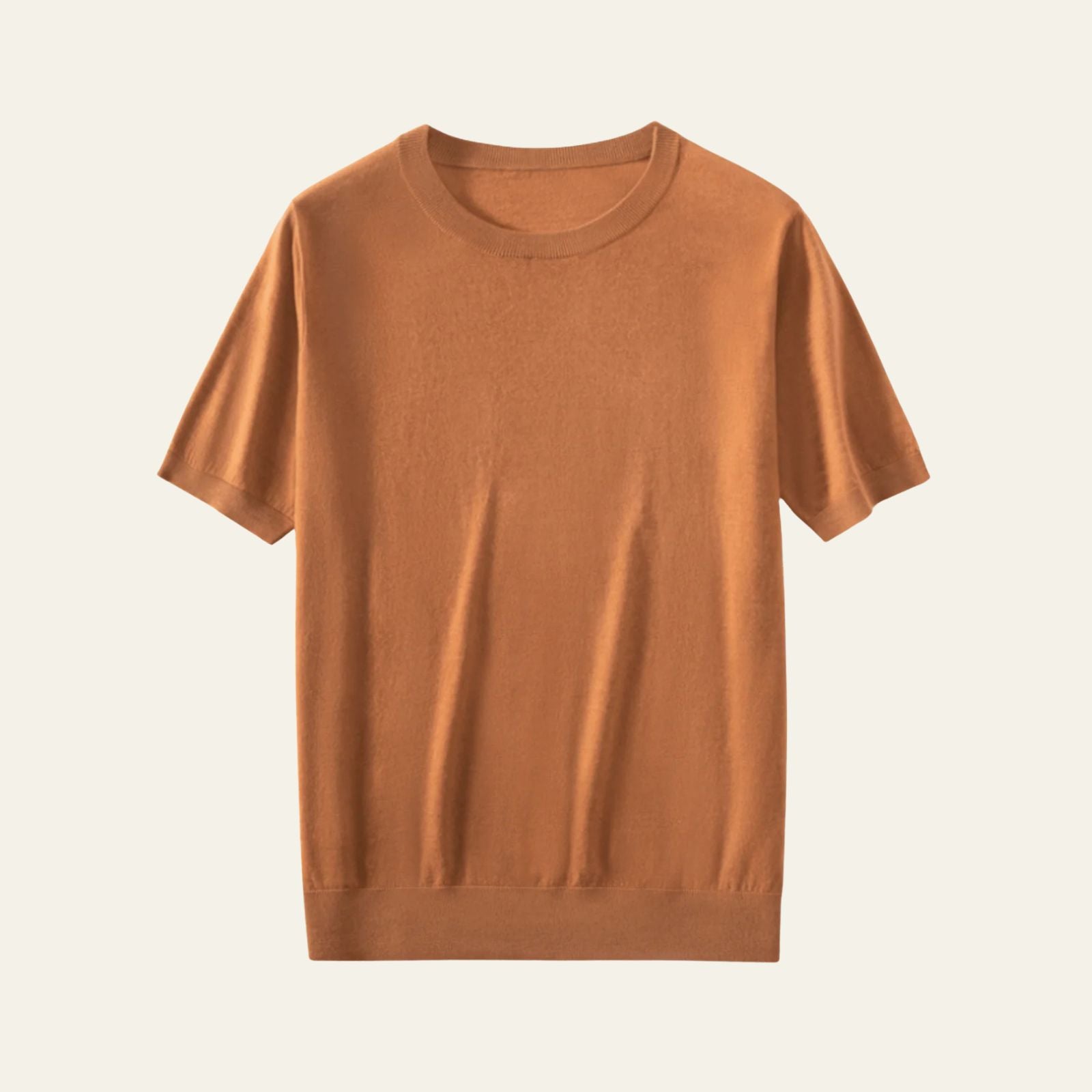 Men’s Wool Knit T-Shirt | Short Sleeve