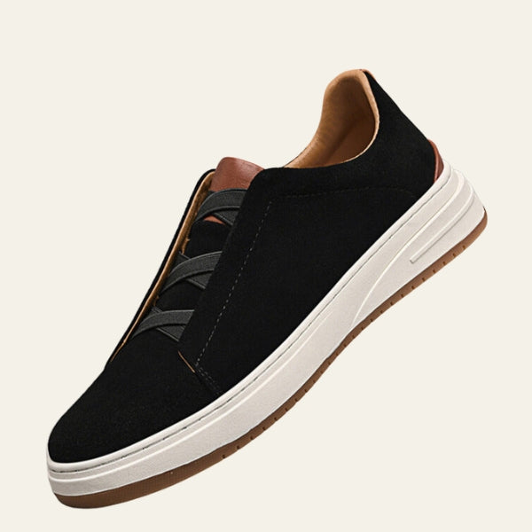 Men’s Slip-On Sneakers | Elastic Panel Low-Top Casual Shoes