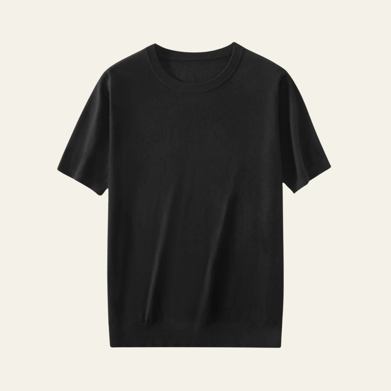 Men’s Wool Knit T-Shirt | Short Sleeve