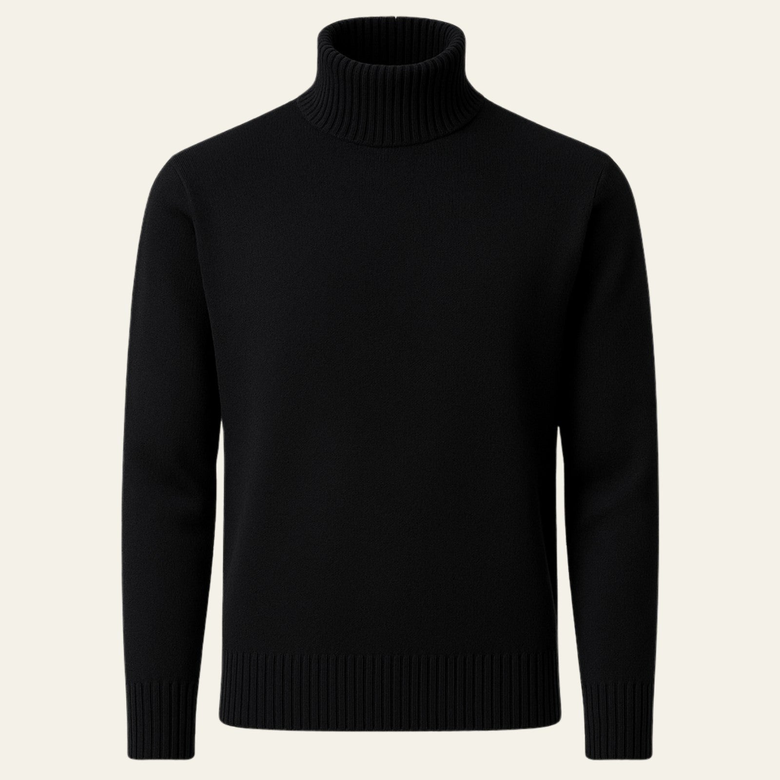 Men’s Cotton Knit Turtleneck | Long Sleeve