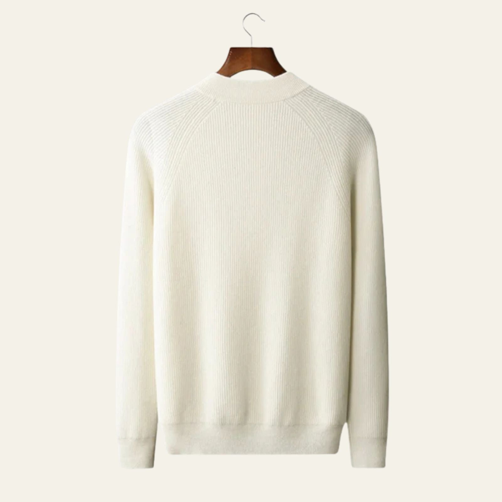 Men’s Merino Wool & Cashmere Button Sweater | Long Sleeve
