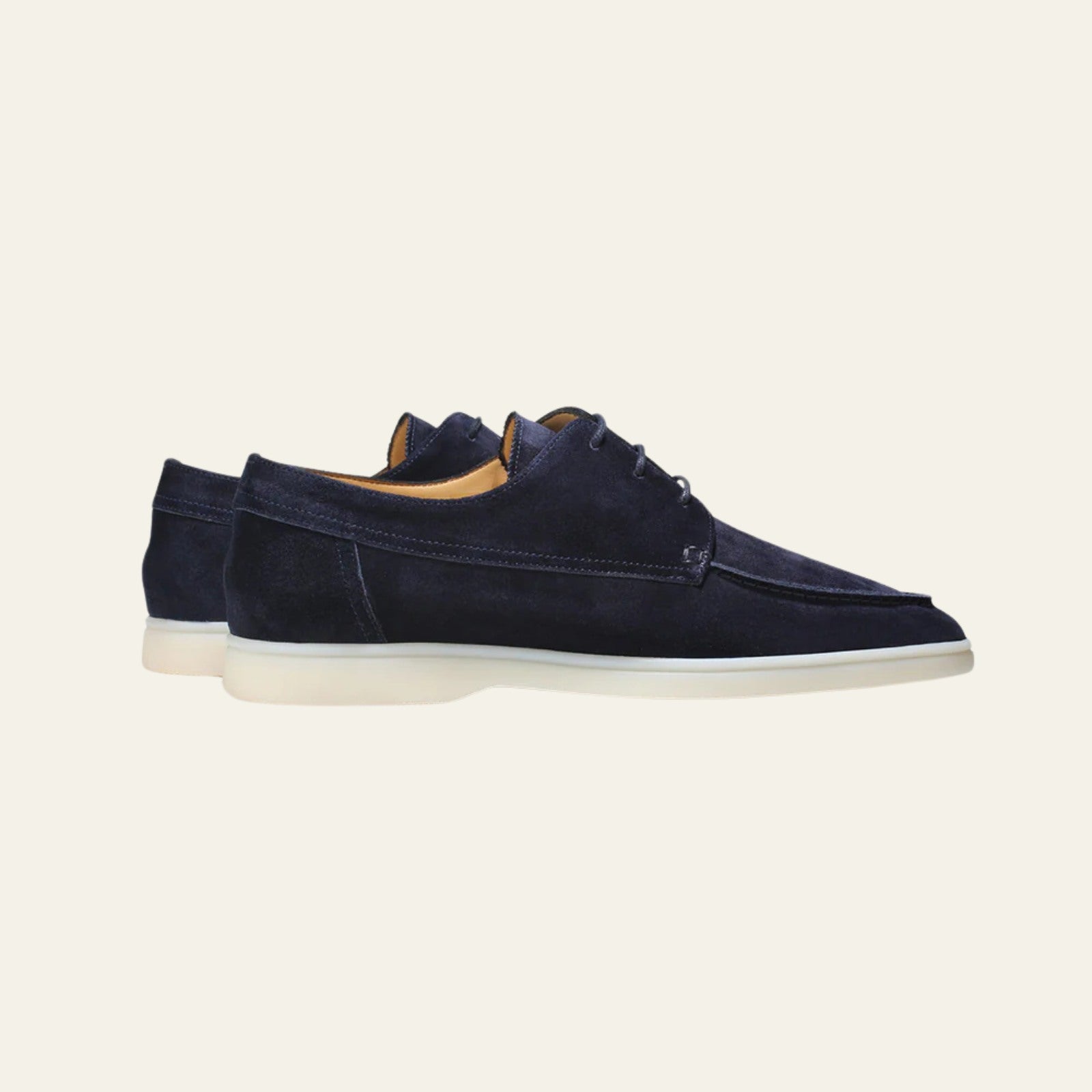 Men’s Boat Loafers | Navy Vegan Suede Slip-On Shoes