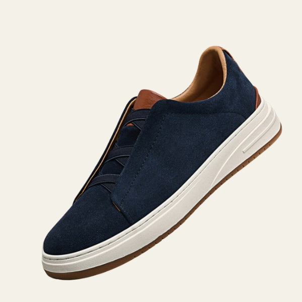 Men’s Slip-On Sneakers | Elastic Panel Low-Top Casual Shoes