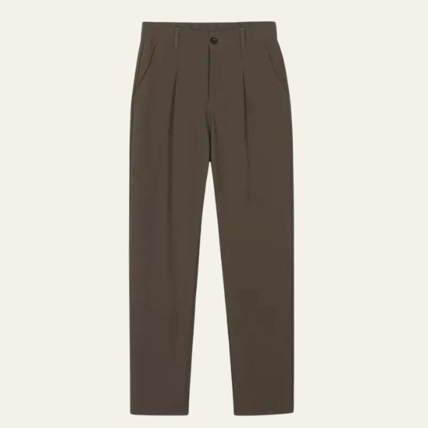 Men’s Slim-Fit Trousers | Straight-Leg Polyester Dress Pants