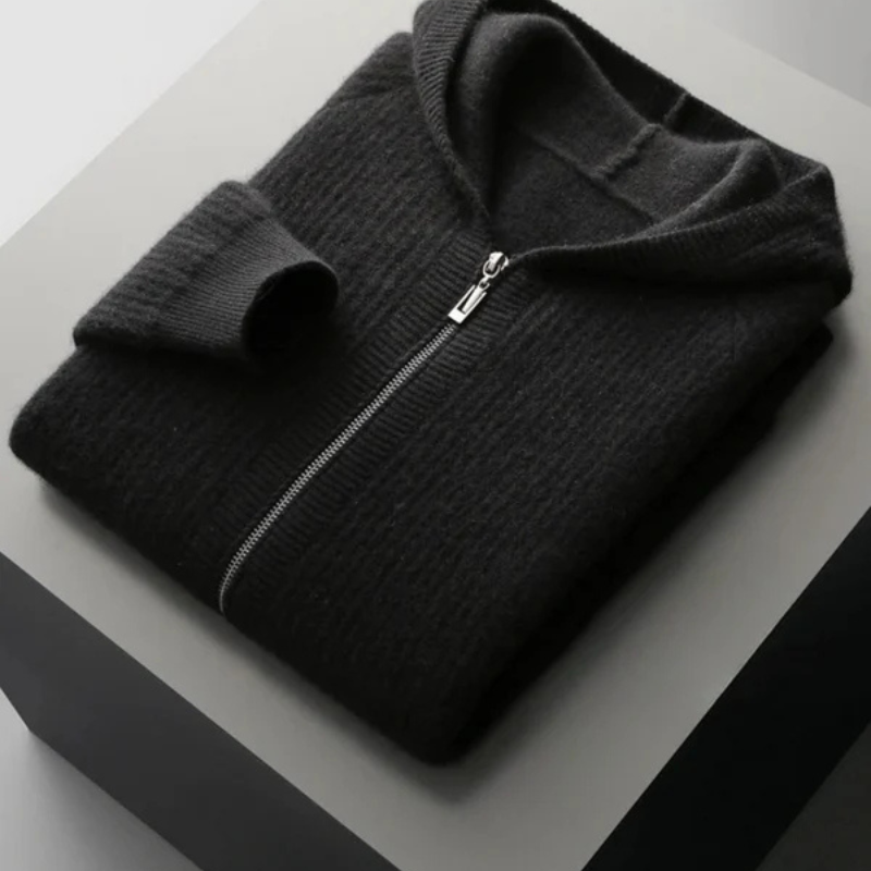 Men’s Zip Hoodie | Merino Wool Knit