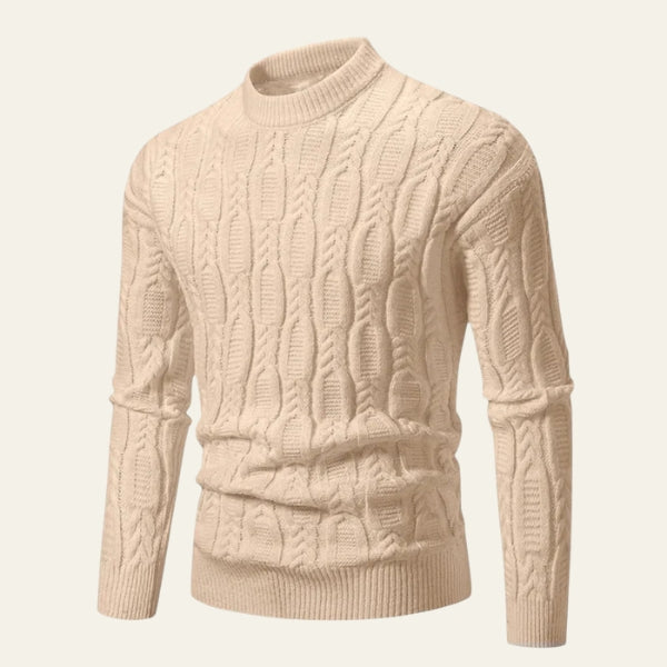Men’s Cable Knit Crewneck Sweater