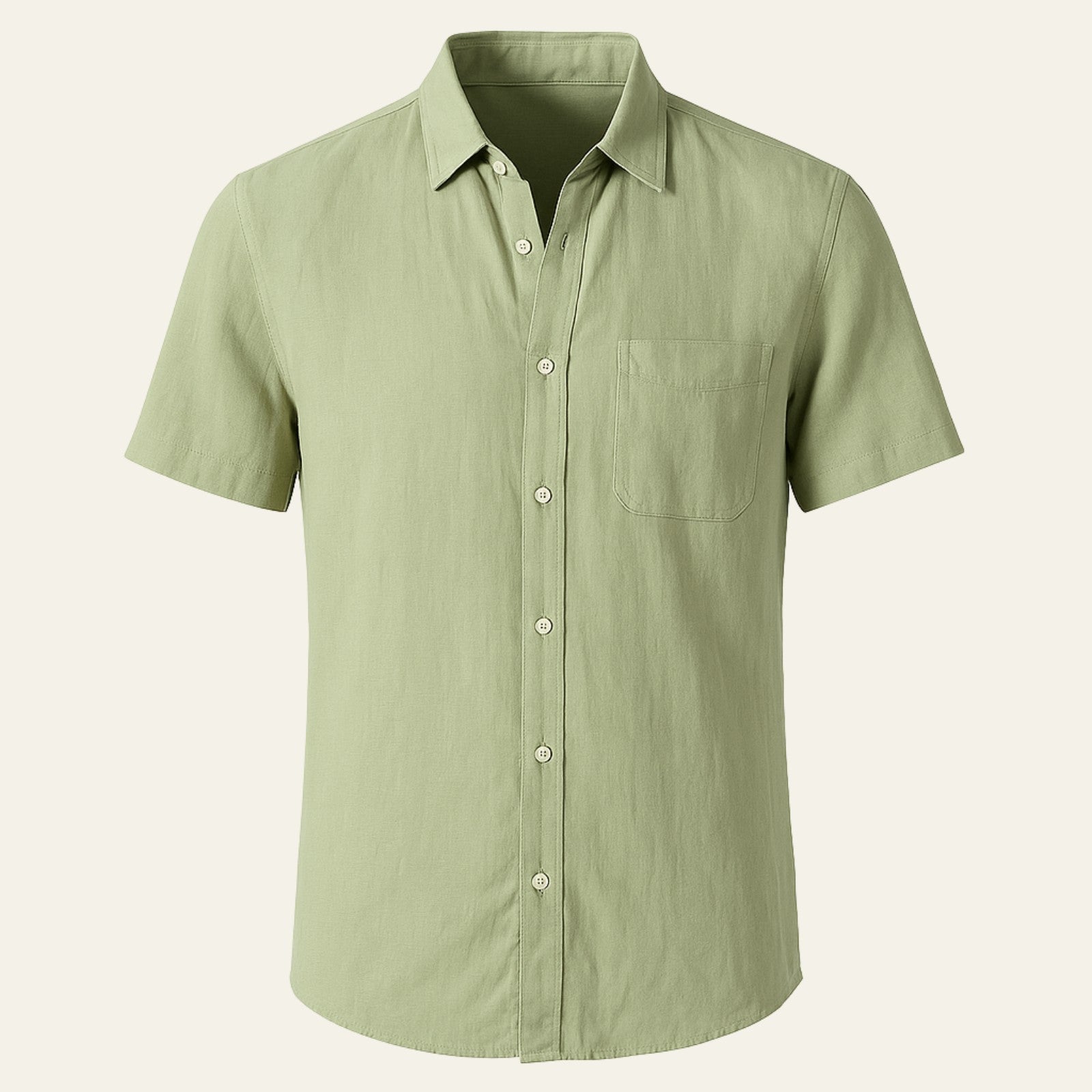 Men’s Button-Front Short-Sleeve Shirt