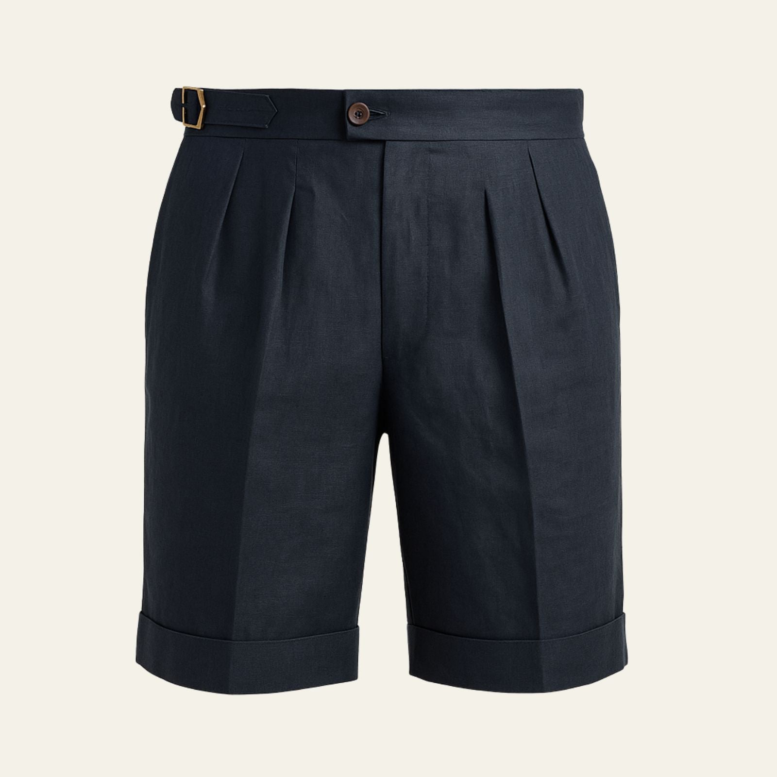 Men’s Linen-Blend Shorts | Straight-Leg Summer Pants