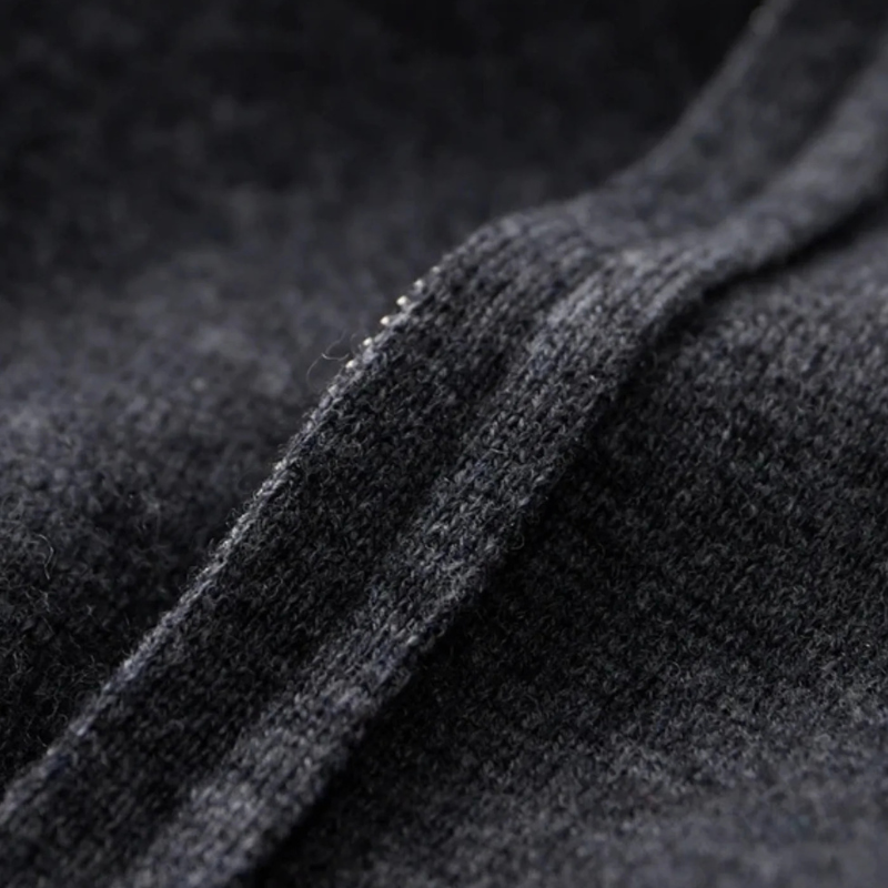Men’s Hooded Zip Sweater | Wool Blend