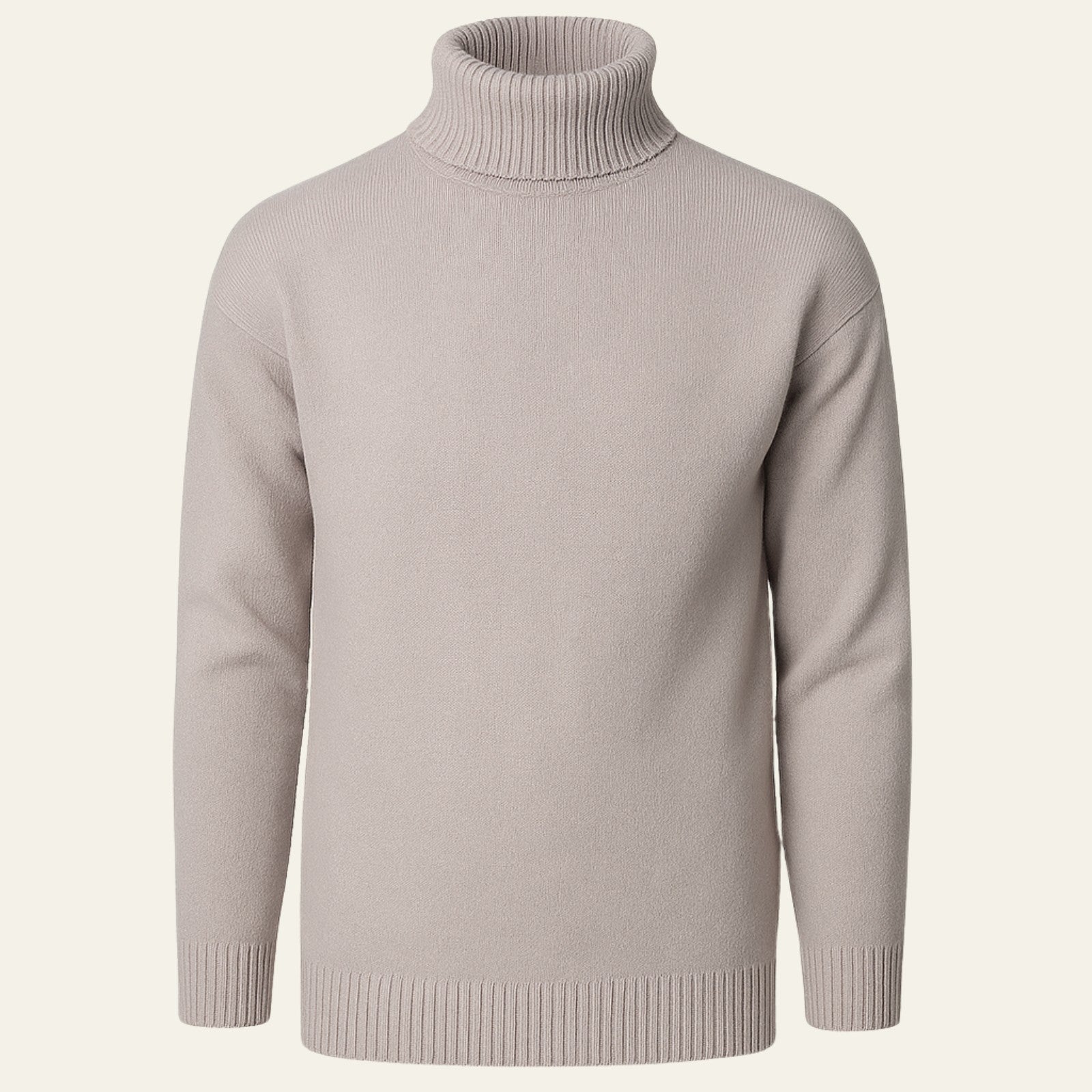 Men’s Cotton Knit Turtleneck | Long Sleeve