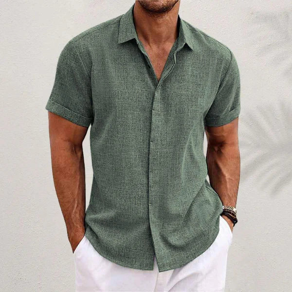 Men’s Short-Sleeve Shirt | Lightweight Soft-Weave Fabric